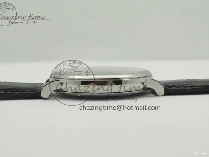 MIROTIME 0812 Portofino Automatic SS MKF 1:1 Best Edition White Dial On Black Leather Strap MIYOTA 9015 V Original 7204